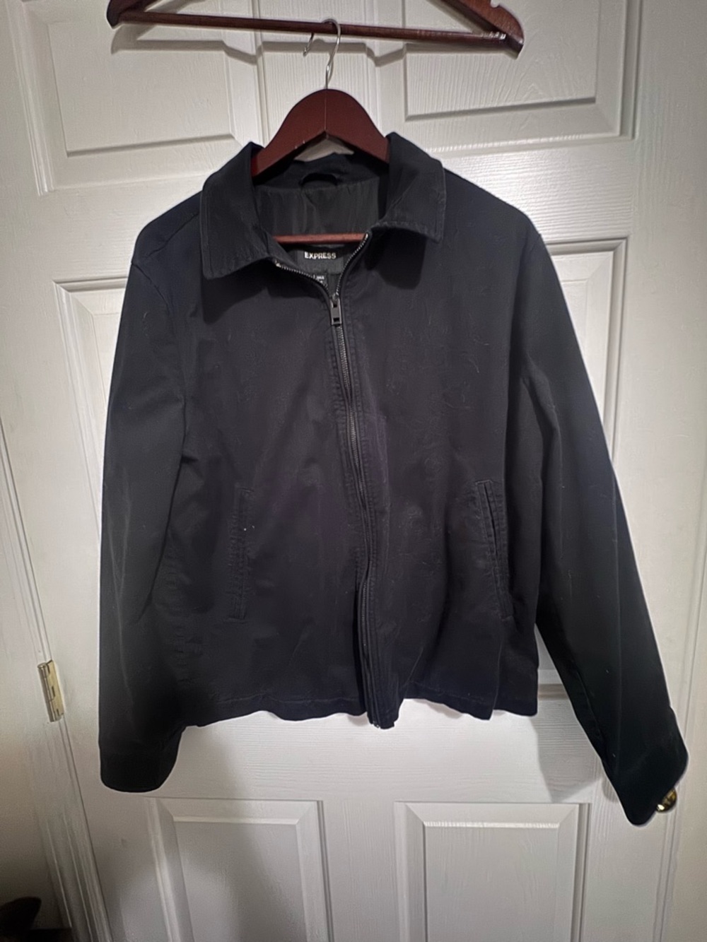 Express Black Zip Front Casual Jacket